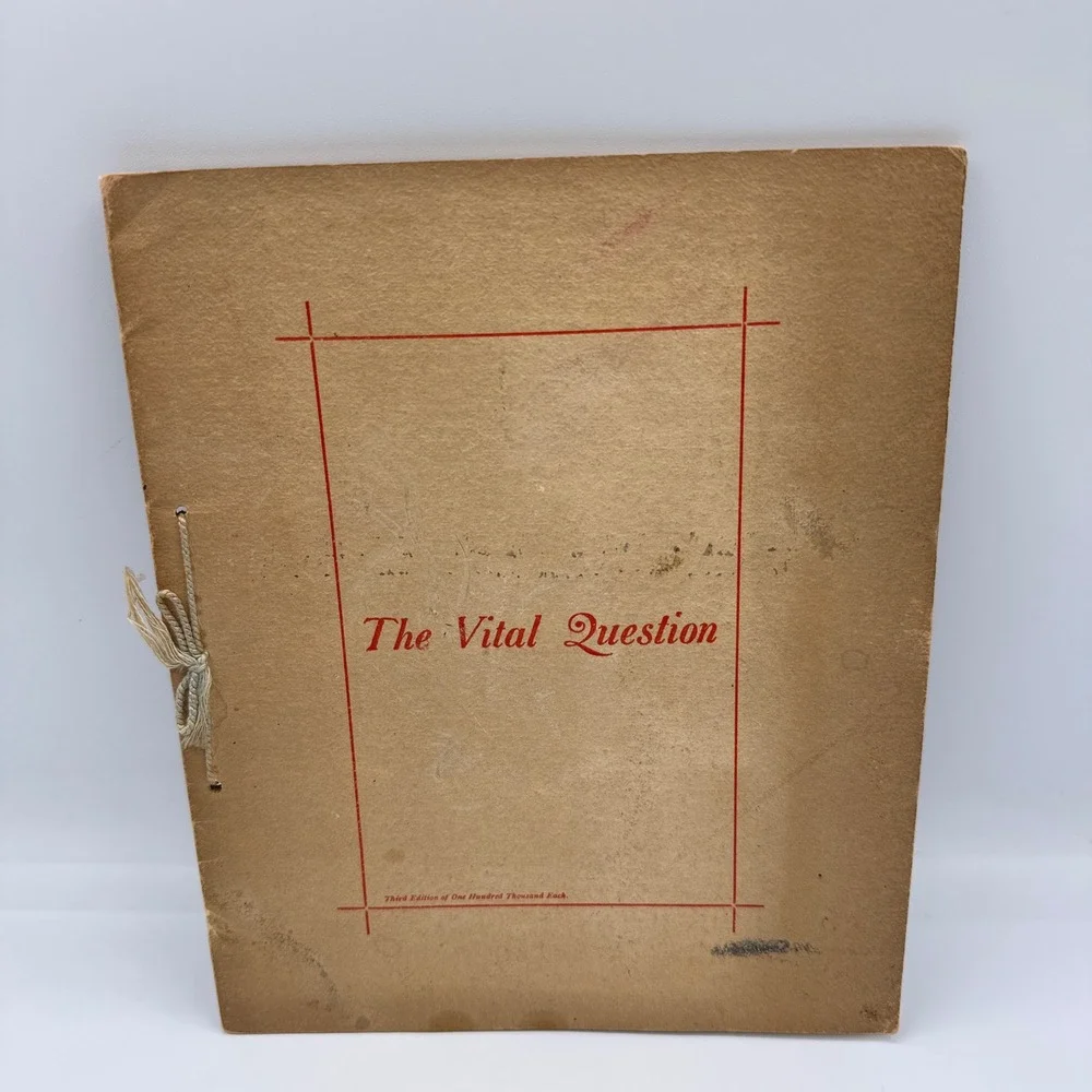H. D. Perky The Vital Question Antique 1897 Tan Shredded Wheat Cookbook Advert